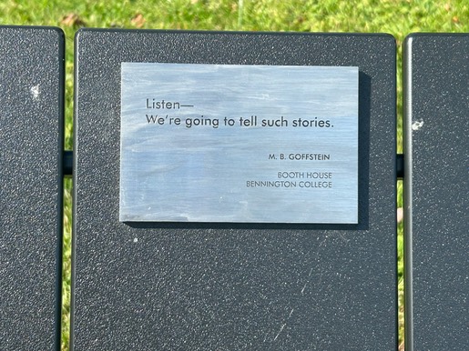 Bench sign Bennington